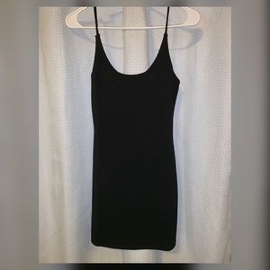 Basic Strappy Hour Glass Black Dress.